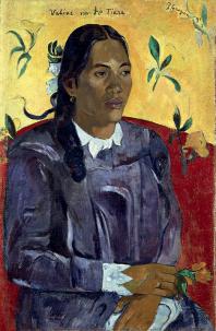 Gauguin donna fiore