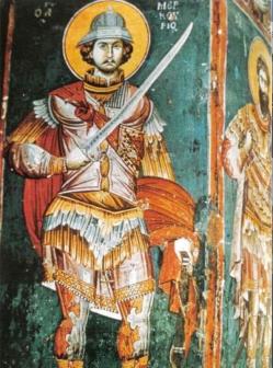 Détail fresque Sainte Bogorodika