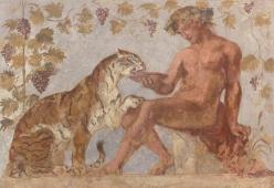Bacchus et un tigre 1834