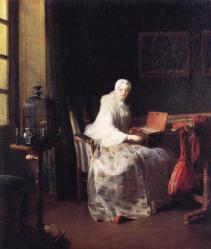Chardin la serinette 1751