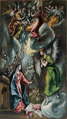 El Greco Dome Nikos Theotokopoulos. the annunciation