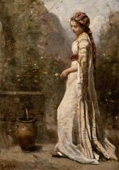 Jeune fille grecque a la fontaine vers 1865 1870