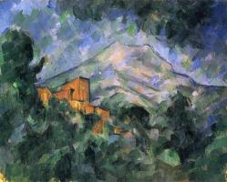 La montagne Sainte Victoire et le chateau noir par Paul Cezanne 1905