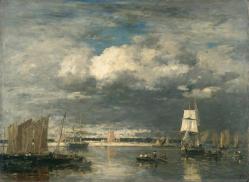 Le port de camaret par ciel d orage boudin 1873