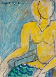 Matisse katia a la chemise jaune 1951