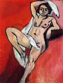 Nude with scarf