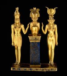 Pendentif au nom du roi Osorkon ii la famille du dieu Osiris