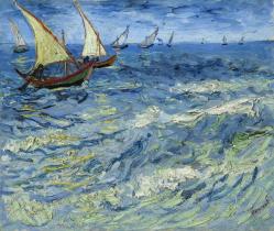 Vincent van gogh la mer aux saintes maries 1888